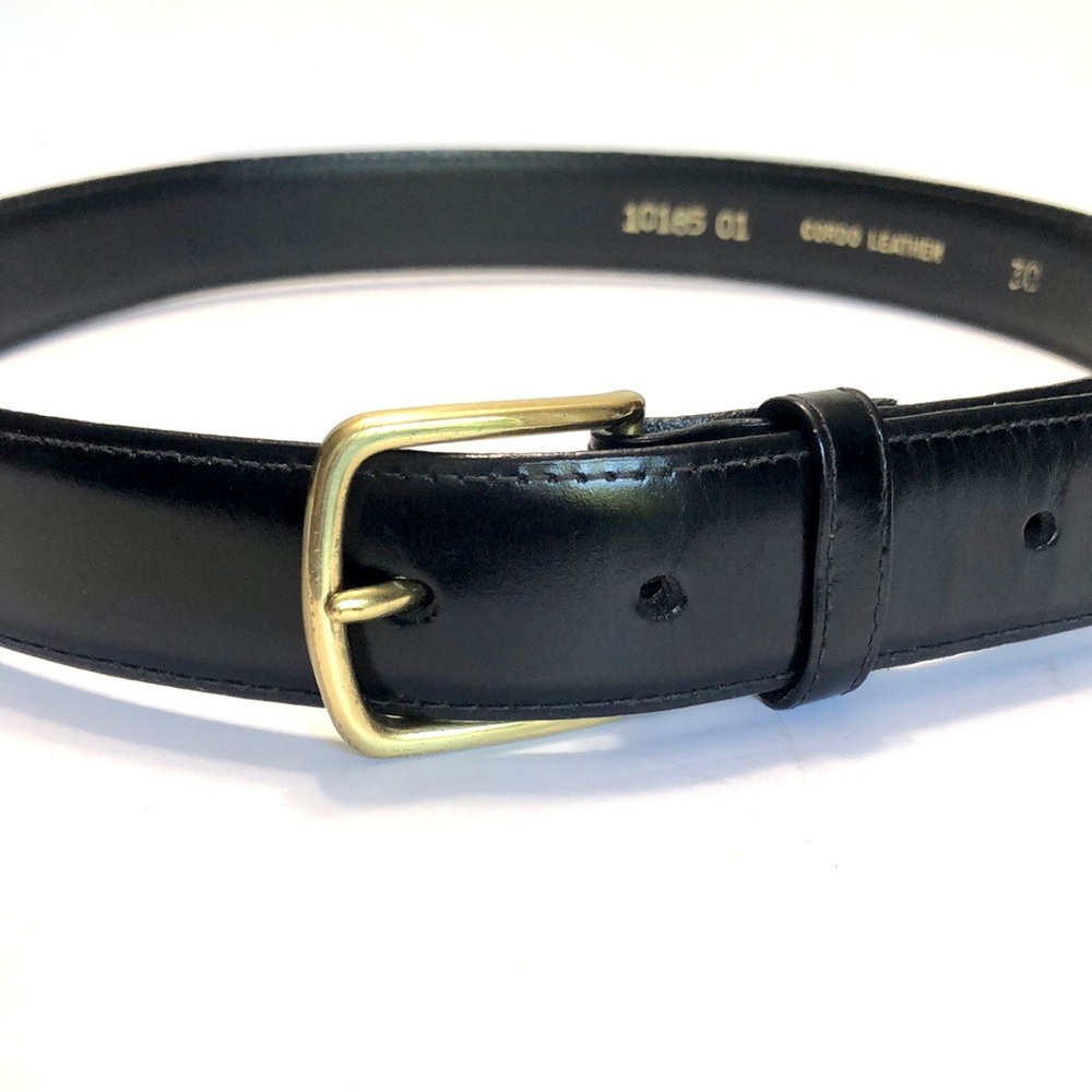 Cordo Leather Black Gold Leather Belt size 30